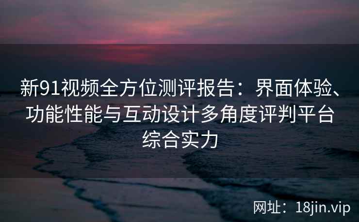 新91视频全方位测评报告：界面体验、功能性能与互动设计多角度评判平台综合实力